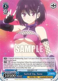 Suited Up, Suzu - Ayakashi Triangle - Weiss Schwarz card