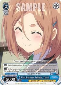 Chat Between Friends, Yayoi - Ayakashi Triangle - Weiss Schwarz card