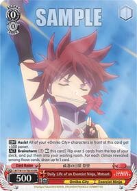 Daily Life of an Exorcist Ninja, Matsuri (RRR) - Ayakashi Triangle - Weiss Schwarz card