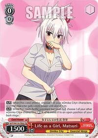 Life as a Girl, Matsuri - Ayakashi Triangle - Weiss Schwarz card