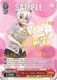 Life as a Girl, Matsuri (SP) - Ayakashi Triangle - Weiss Schwarz card