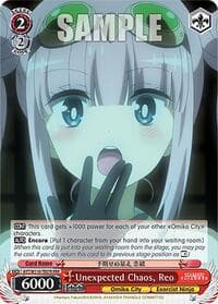 Unexpected Chaos, Reo (RRR) - Ayakashi Triangle - Weiss Schwarz card