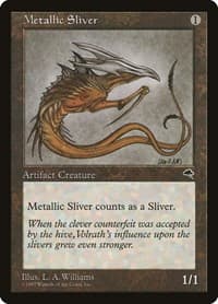 Metallic Sliver - Tempest - Magic: The Gathering card