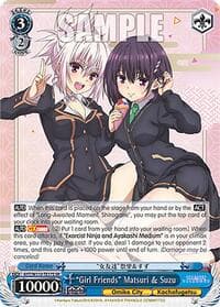 "Girl Friends" Matsuri & Suzu (SR) - Ayakashi Triangle - Weiss Schwarz card