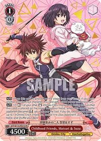 Childhood Friends, Matsuri & Suzu (Foil) - Ayakashi Triangle - Weiss Schwarz card