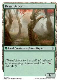 Dryad Arbor (White Border) - Mystery Booster 2 - Magic: The Gathering card