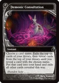 Demonic Consultation (Future Sight) - Mystery Booster 2 - Magic: The Gathering card