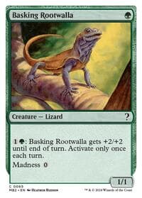 Basking Rootwalla (White Border) - Mystery Booster 2 - Magic: The Gathering card