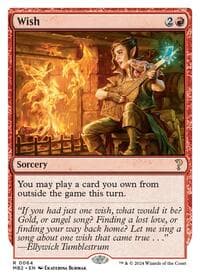 Wish (White Border) - Mystery Booster 2 - Magic: The Gathering card