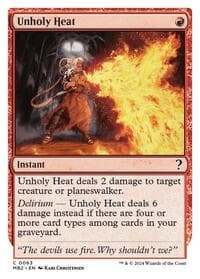 Unholy Heat (White Border) - Mystery Booster 2 - Magic: The Gathering card