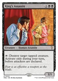 King's Assassin (White Border) - Mystery Booster 2 - Magic: The Gathering card