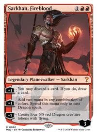Sarkhan, Fireblood (White Border) - Mystery Booster 2 - Magic: The Gathering card
