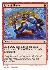 Rite of Flame (White Border) - Mystery Booster 2 - Magic: The Gathering card