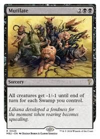 Mutilate (White Border) - Mystery Booster 2 - Magic: The Gathering card