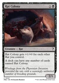 Rat Colony (White Border) - Mystery Booster 2 - Magic: The Gathering card