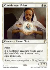 Containment Priest (White Border) - Mystery Booster 2 - Magic: The Gathering card