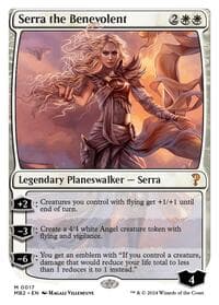 Serra the Benevolent (White Border) - Mystery Booster 2 - Magic: The Gathering card