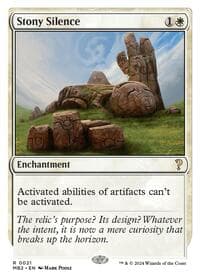 Stony Silence (White Border) - Mystery Booster 2 - Magic: The Gathering card
