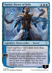 Narset, Parter of Veils (White Border) - Mystery Booster 2 - Magic: The Gathering card