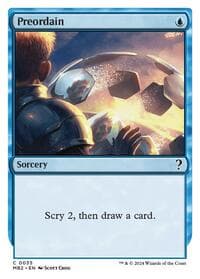 Preordain (White Border) - Mystery Booster 2 - Magic: The Gathering card