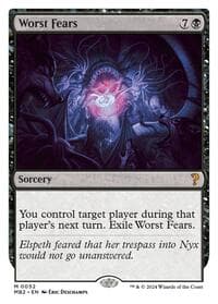 Worst Fears (White Border) - Mystery Booster 2 - Magic: The Gathering card
