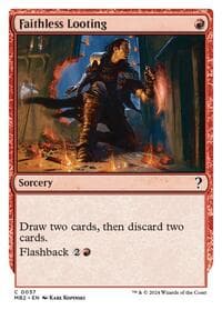 Faithless Looting (White Border) - Mystery Booster 2 - Magic: The Gathering card