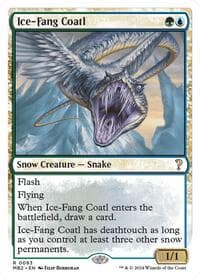 Ice-Fang Coatl (White Border) - Mystery Booster 2 - Magic: The Gathering card