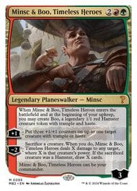 Minsc & Boo, Timeless Heroes (White Border) - Mystery Booster 2 - Magic: The Gathering card