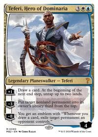 Teferi, Hero of Dominaria (White Border) - Mystery Booster 2 - Magic: The Gathering card