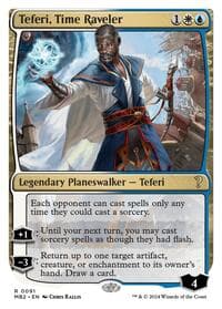 Teferi, Time Raveler (White Border) - Mystery Booster 2 - Magic: The Gathering card