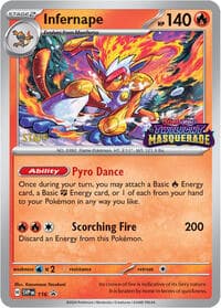 Infernape - 116 (Prerelease) [Staff] - SV: Scarlet & Violet Promo Cards - Pokemon card