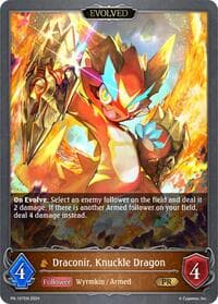 Draconir, Knuckle Dragon (Evolved) - Shadowverse: Evolve Promo Cards - Shadowverse: Evolve card