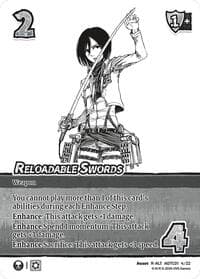 Reloadable Swords (Alternate Art) - Challenger Series: Attack on Titan: Battle for Humanity - UniVersus card