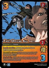 First Official Kill - Challenger Series: Attack on Titan: Battle for Humanity - UniVersus card