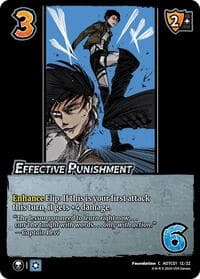 Effective Punishment - Challenger Series: Attack on Titan: Battle for Humanity - UniVersus card
