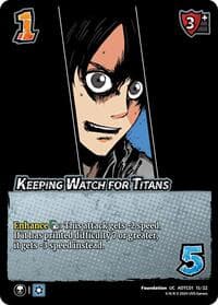 Keeping Watch for Titans - Challenger Series: Attack on Titan: Battle for Humanity - UniVersus card