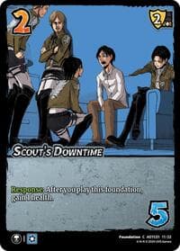 Scout's Downtime - Challenger Series: Attack on Titan: Battle for Humanity - UniVersus card