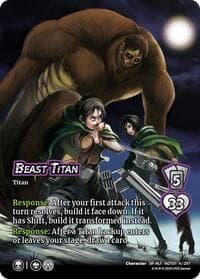 Beast Titan (Alternate Art) - Attack on Titan: Battle for Humanity - UniVersus card
