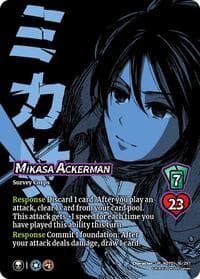 Mikasa Ackerman - Attack on Titan: Battle for Humanity - UniVersus card