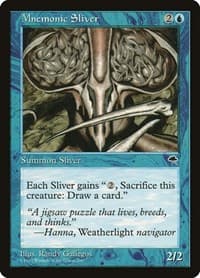Mnemonic Sliver - Tempest - Magic: The Gathering card