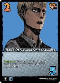 Jean's Provoking Stubbornness - Attack on Titan: Battle for Humanity - UniVersus card