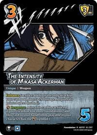 The Intensity of Mikasa Ackerman - Attack on Titan: Battle for Humanity - UniVersus card