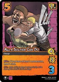 All a Soldier Can Do - Attack on Titan: Battle for Humanity - UniVersus card