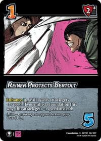 Reiner Protects Bertolt - Attack on Titan: Battle for Humanity - UniVersus card