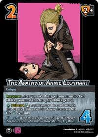 The Apathy of Annie Leonhart - Attack on Titan: Battle for Humanity - UniVersus card