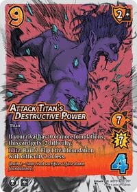 Attack Titan's Destructive Power - Attack on Titan: Battle for Humanity - UniVersus card
