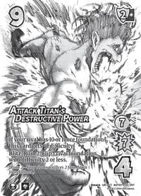 Attack Titan's Destructive Power (Alternate Art) - Attack on Titan: Battle for Humanity - UniVersus card