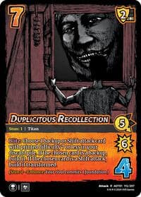 Duplicitous Recollection - Attack on Titan: Battle for Humanity - UniVersus card