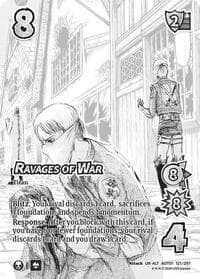 Ravages of War (Alternate Art) - Attack on Titan: Battle for Humanity - UniVersus card