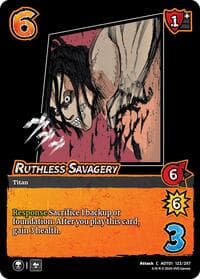 Ruthless Savagery - Attack on Titan: Battle for Humanity - UniVersus card